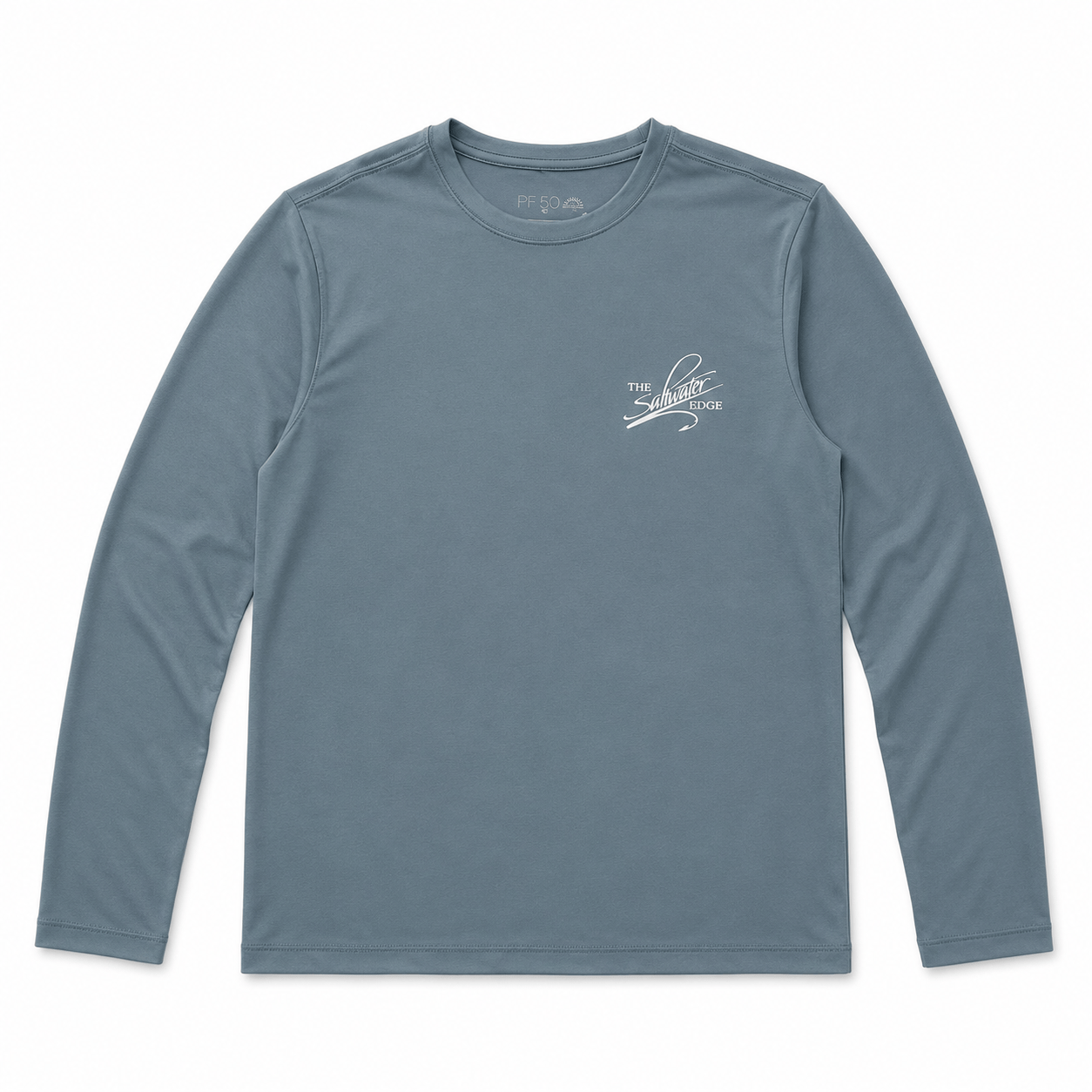 Saltwater Edge Cloud Coast Long Sleeve Sun Shirt Blue / Small