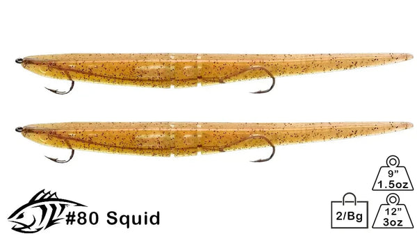 fish for the admiral lure Lunker City Rigged Slug-Go 80 Squid / 12"