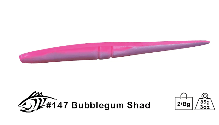 Rig Your Own 12" Slug-Go Kit - Bubble Gum Shad