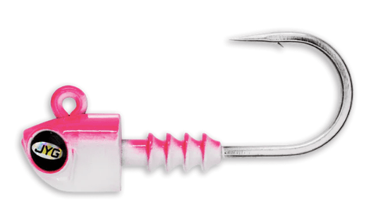 Jyg Pro 7 Inch Jigheads 1oz / Flamingo