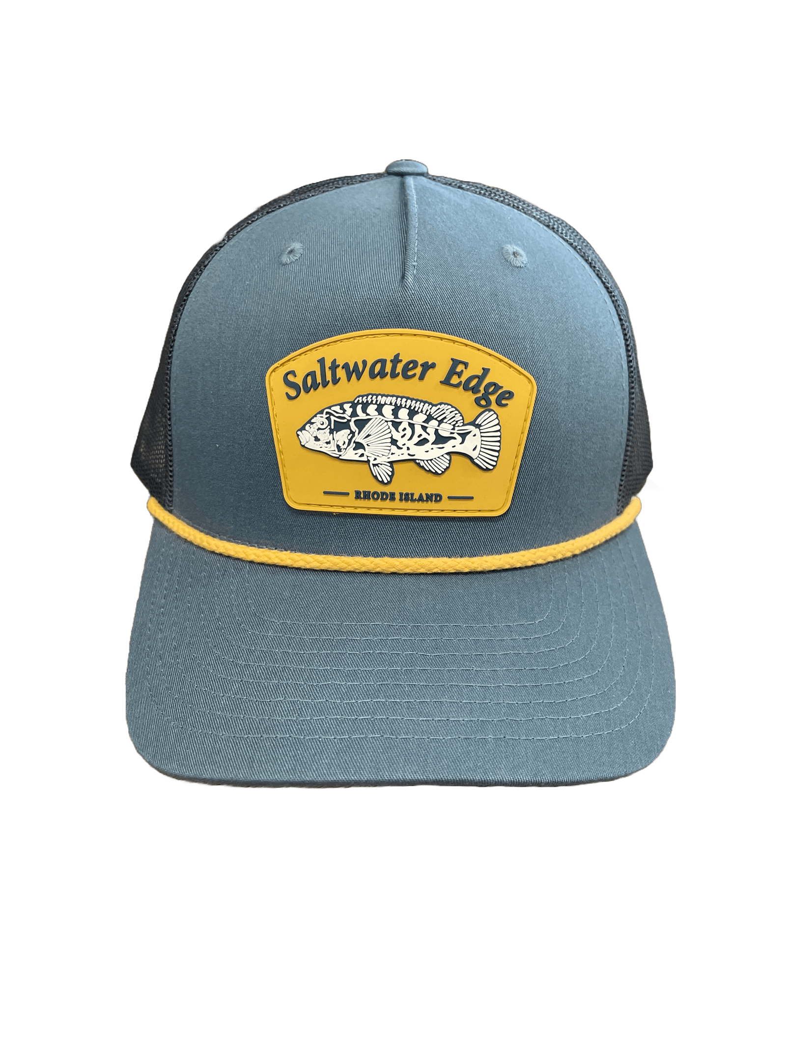 Saltwater Edge Tog Patch Hat Navy Rope Trucker - Snap Back