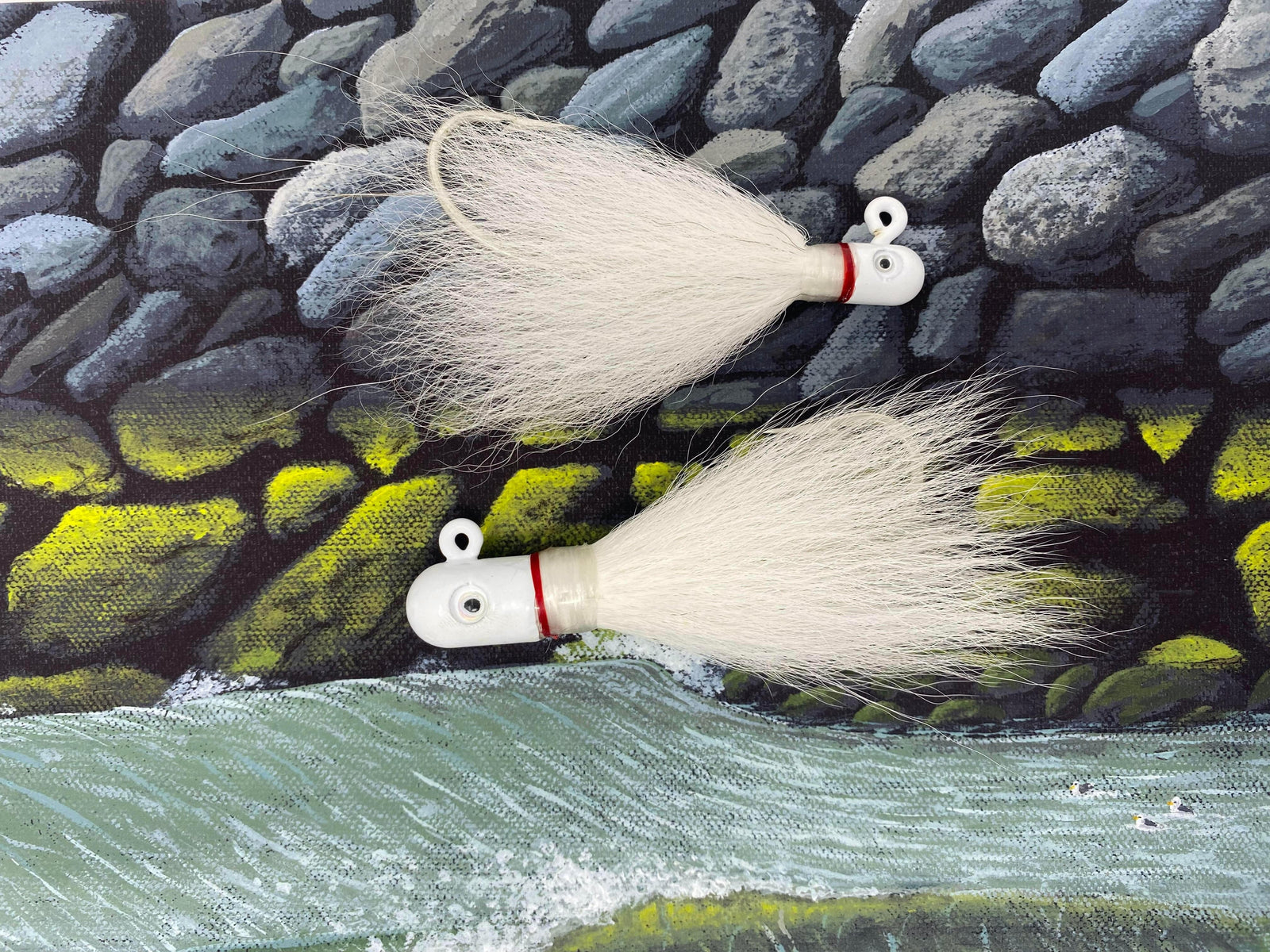 Ties by Ty Bucktails (No Hackles) 1/2 OZ / White