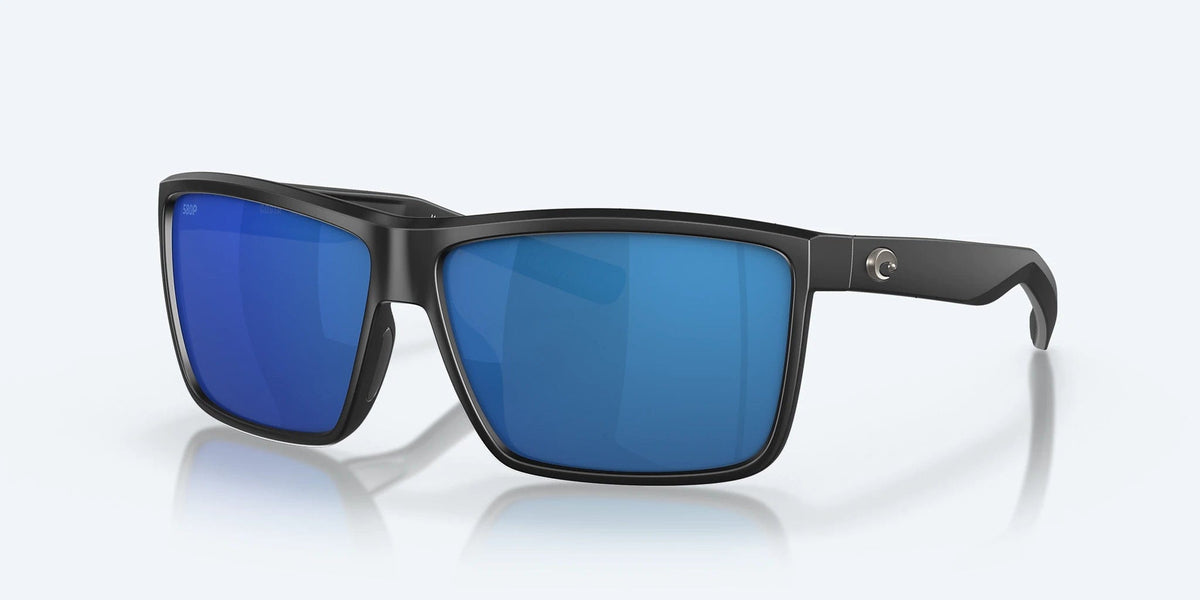 Costa Del Mar Rinconcito Polarized Sunglasses (580P - Polycarbonate Lenses) Matte Black - Blue Mirror 580P