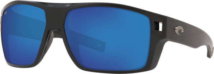 Costa Del Mar Diego Polarized Sunglasses (580G - Glass Lenses) Matte Black Frame - Blue Mirror 580G