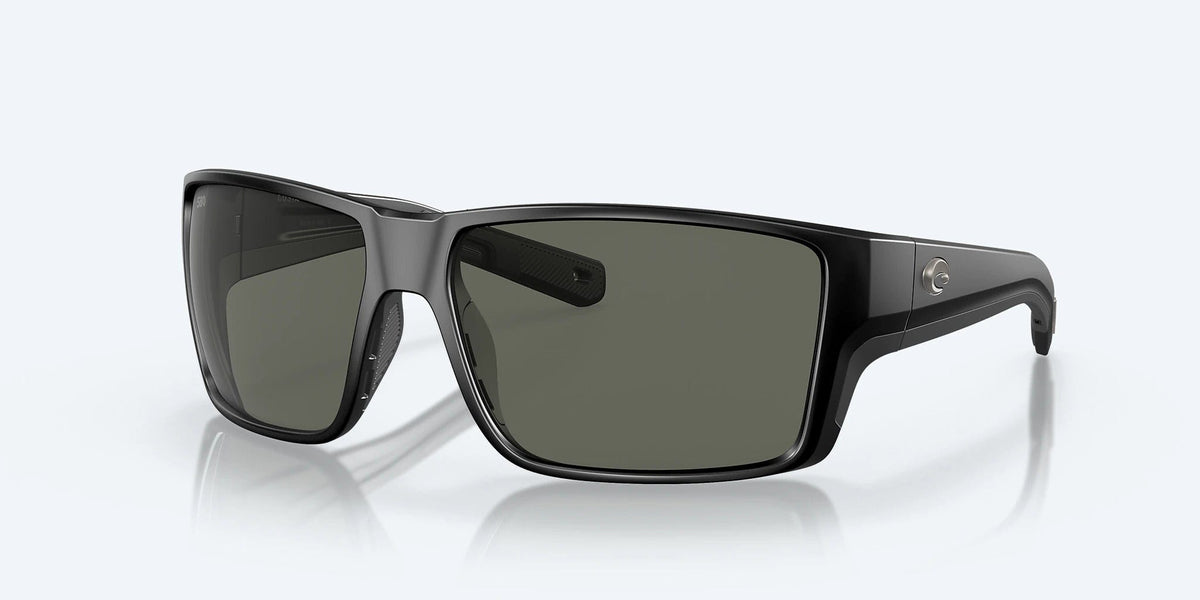 Costa Del Mar Reefton Pro Polarized Sunglasses (580G - Glass Lenses) Matte Black - Gray 580G