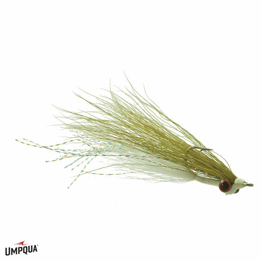 Clouser Minnow (Tutti Frutti) - Size 2 2 / Olive/ White