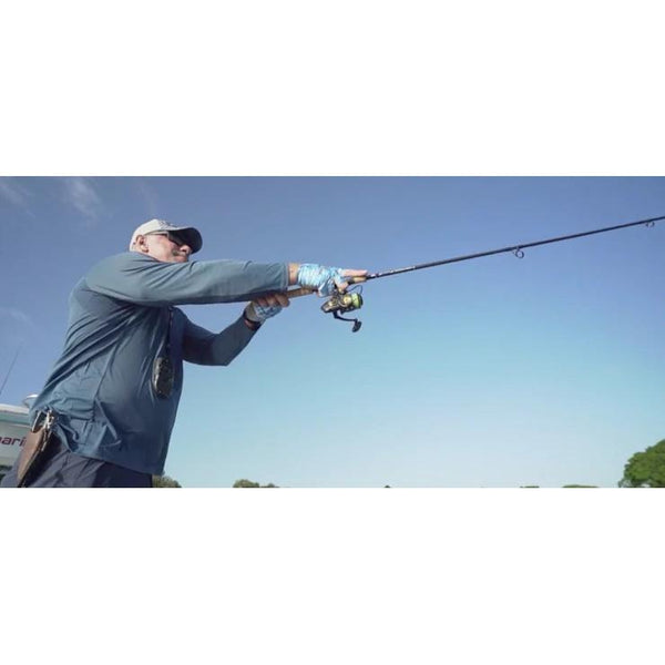 bayford fishing pole Bull Bay Rods BBRAR20-66 Assault Spinning Rod What gear ratio for smooth carbon fiber and Color:Laminate Green Pumpkn W/Red food novelty