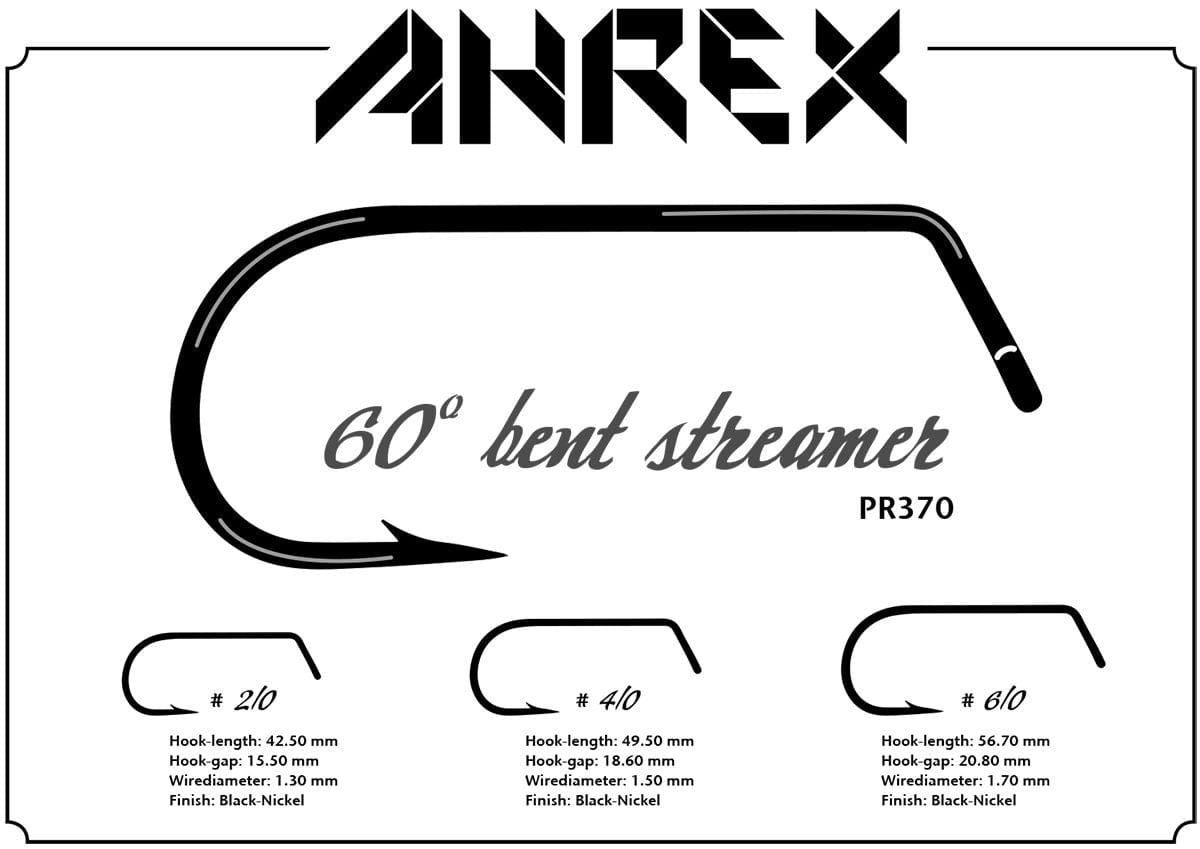 Ahrex PR370 60° Bent Streamer Hook