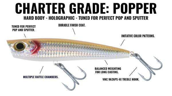fish lure popper pattern Hogy Charter Grade Popper - 5.5in