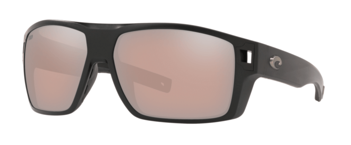 Costa Del Mar Diego Polarized Sunglasses (580P - Polycarbonate Lenses) Matte Black Frame - Copper (DGO 11 OCP)