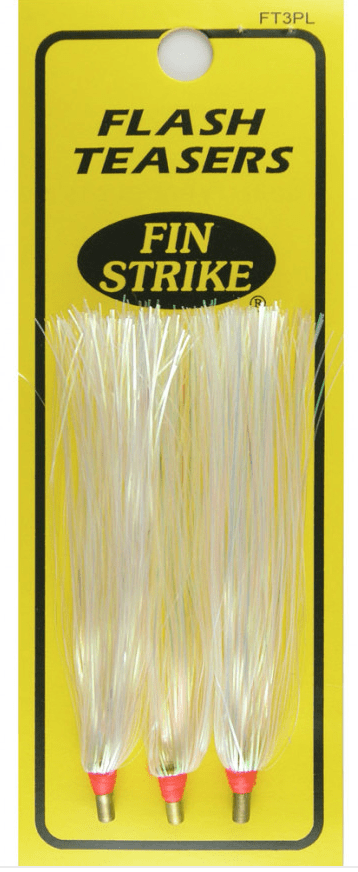 Fin Strike Mylar Flash Teaser 3" Pearl - 3 Pack