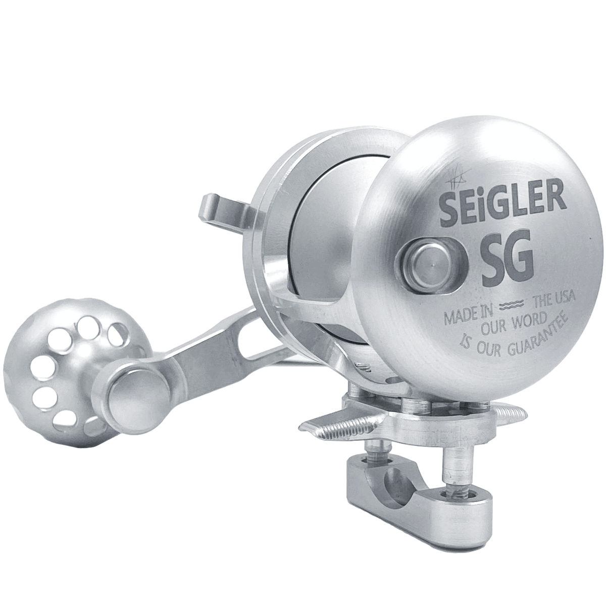 Seigler SG (Small Game) Conventional Lever Drag Reels Left Hand / Silver / Silver