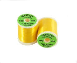 Danville Flat Waxed Nylon Thread 210 Denier Yellow