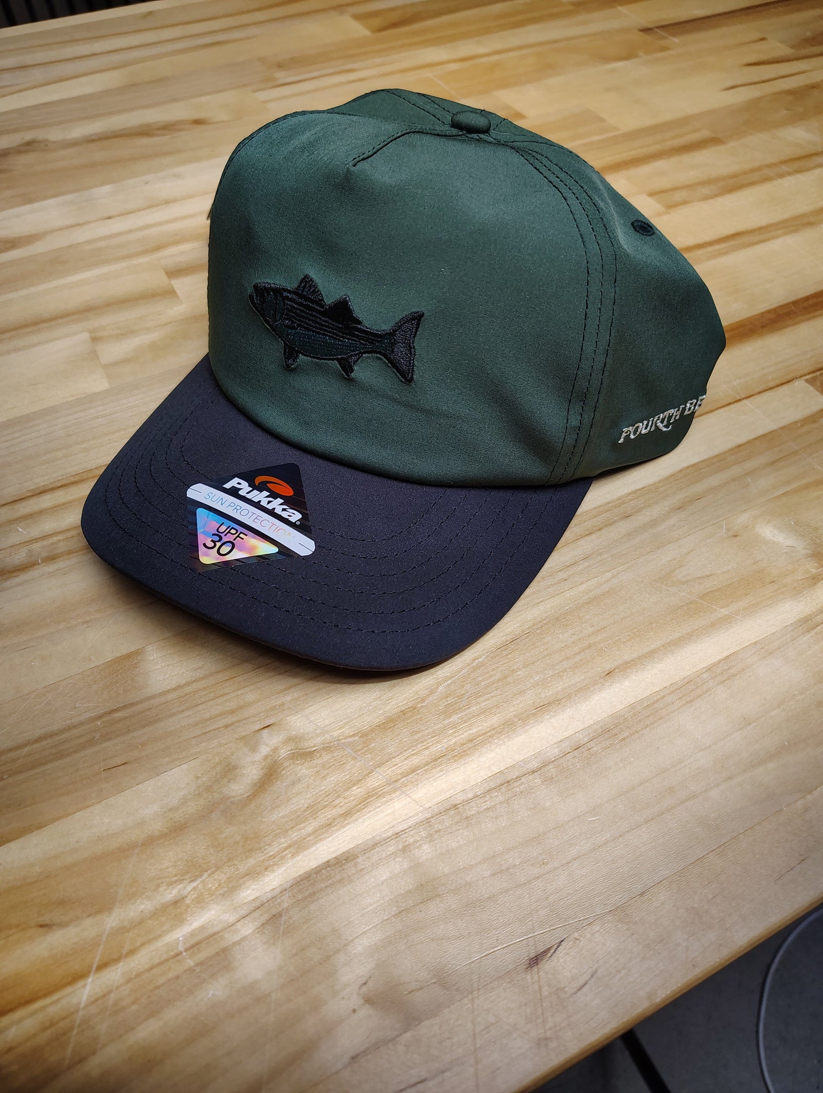 Fourth Beach Tech Fabric Hat Pine/Black - Striper