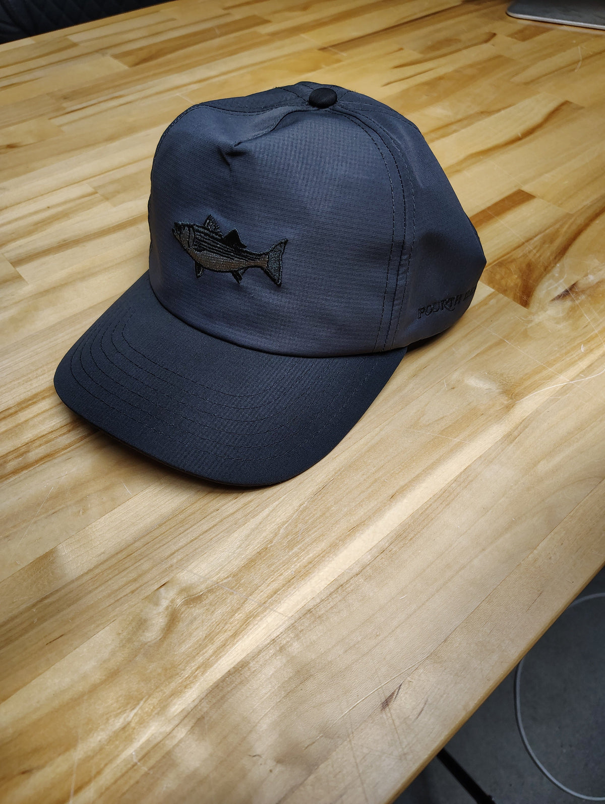 Fourth Beach Tech Fabric Hat Charcoal/Black - Striper