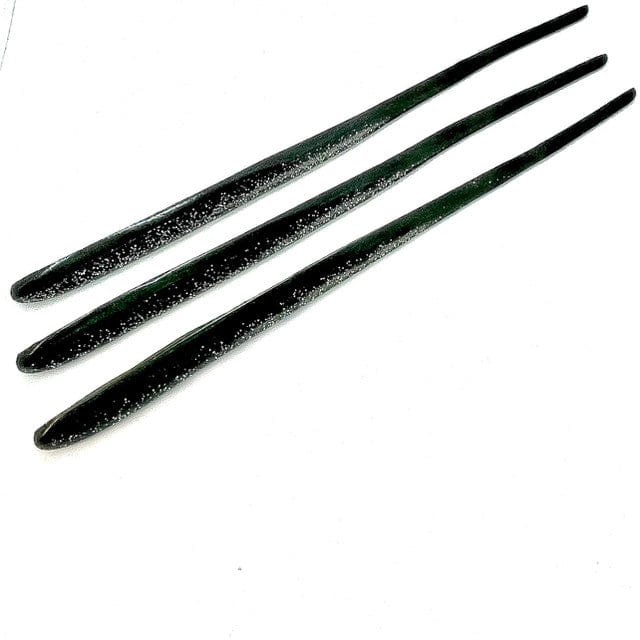 Block Island Eels (14.5 Inch) Black Flake