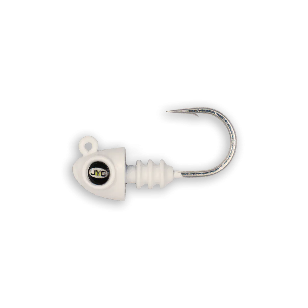 JYG Pro SWYM 2" Paddletail Pearl / 1/8oz Heads