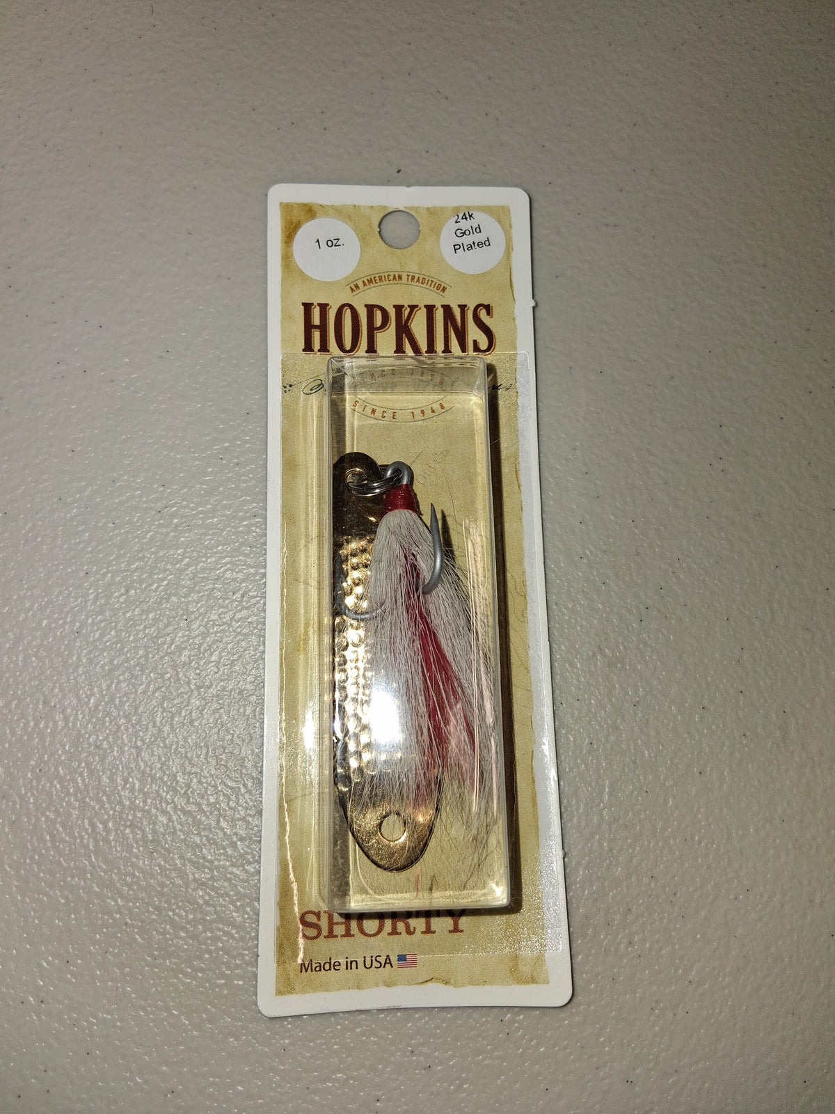 Hopkins Shorty Treble Bucktail Spoons 24K Gold Plated - 1oz