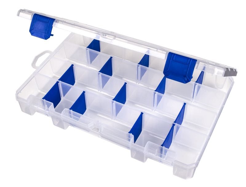 flambeau 1 tray tackle box Flambeau Tuff Tainer Compartment Box, Clear