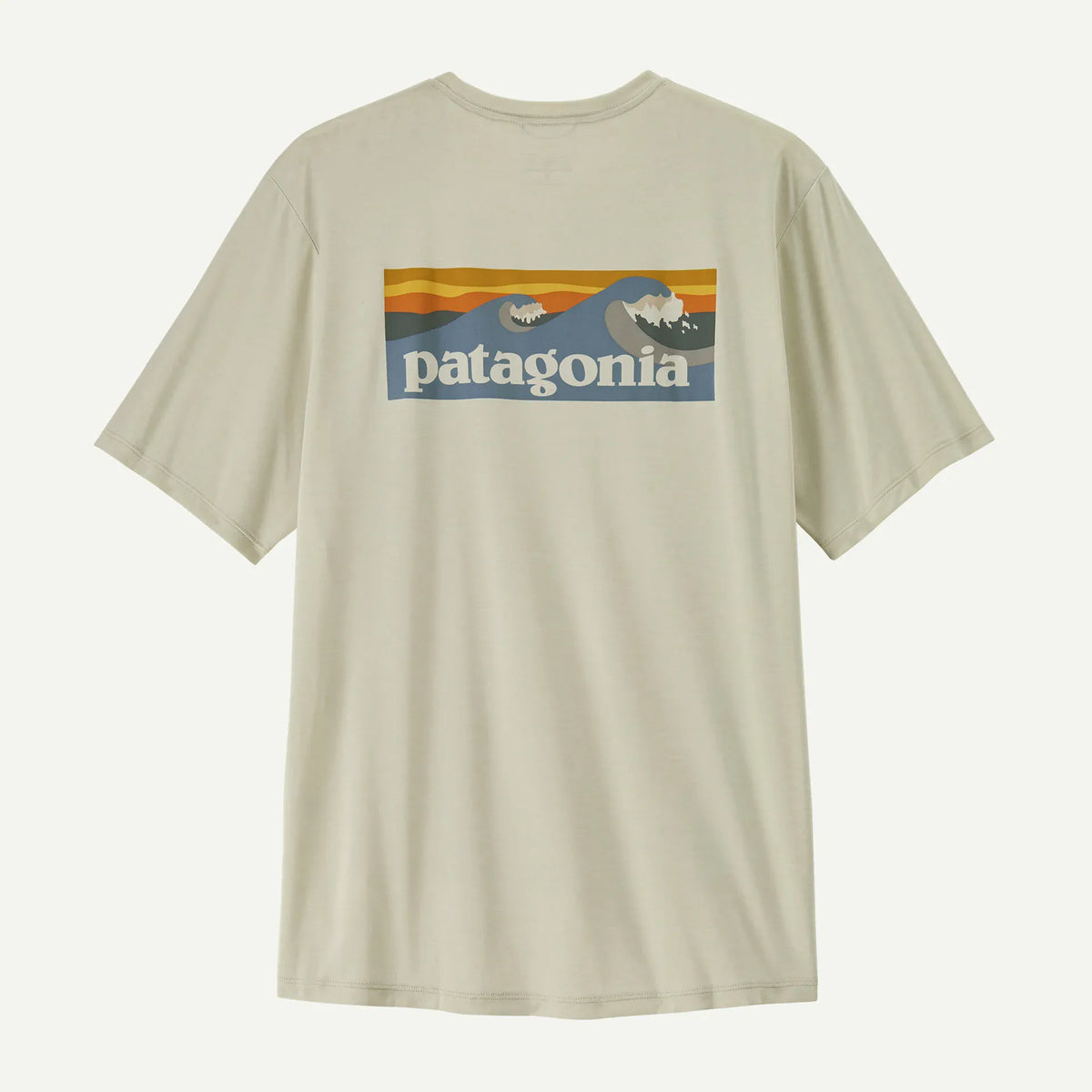 Patagonia Men's Capilene Cool Daily Shirt - Boardshort Logo XS / Dyno White