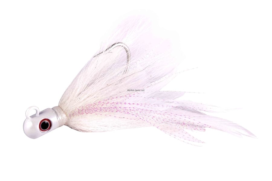 S&S Pro Rock Hopper Bucktail Jig White Pearl / 1/2oz