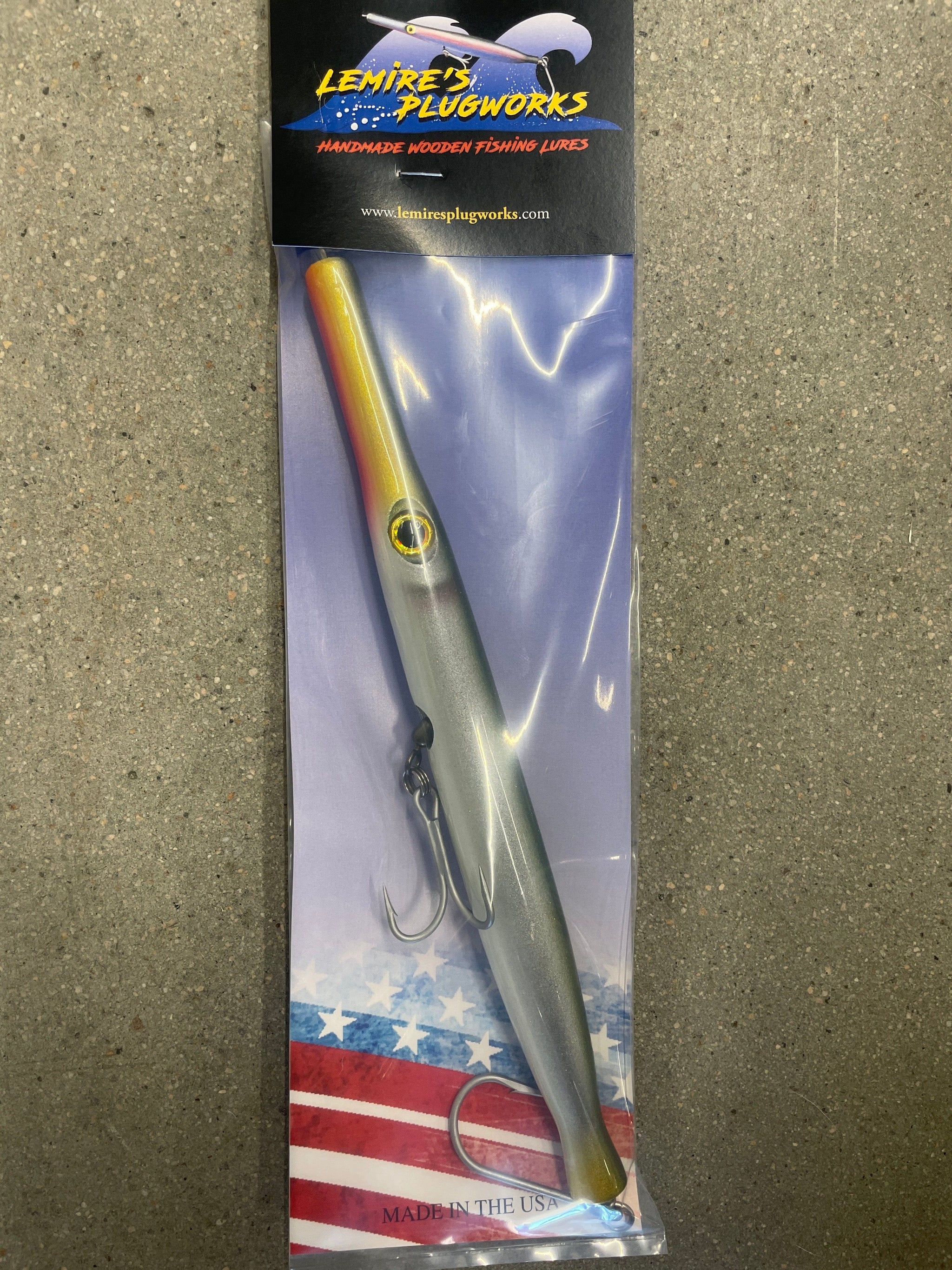 candlefish fish lures Lemire's Plugworks Senior Needlefish