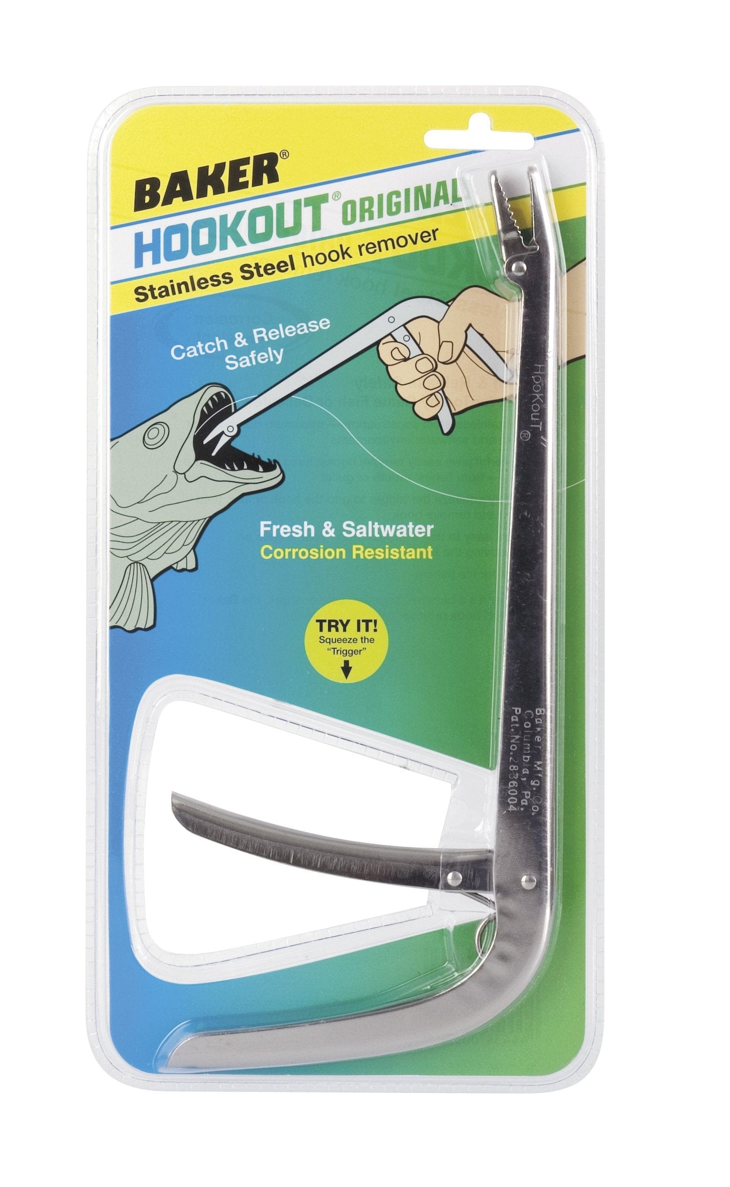 Baker Hookout Original Stainless Steel Hook Remover