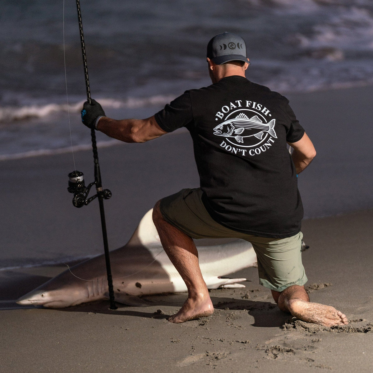 Phase Gear Boat Fish Don't Count T-Shirt