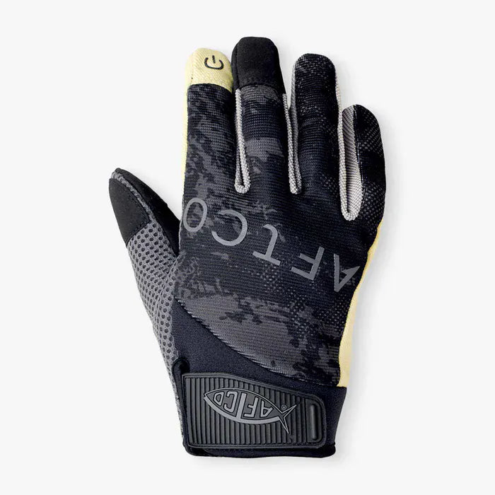 AFTCO Release Glove Black Storm Camo / Medium