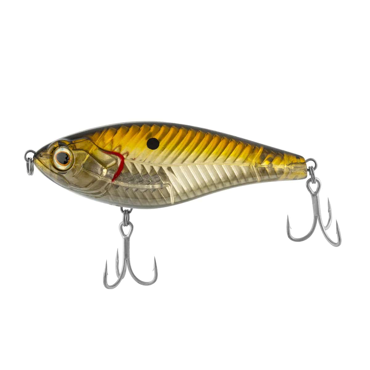 closeout fishing lures CLOSEOUT: Fish Head Dude Resistant Hooks Wolverine Triple Row split rings (120 LB Test) Extra loud rattles to entice strikes from wary fish Tough 3X clear coat finish OriGlam 12pcs Suspending Jerkbait Fishing