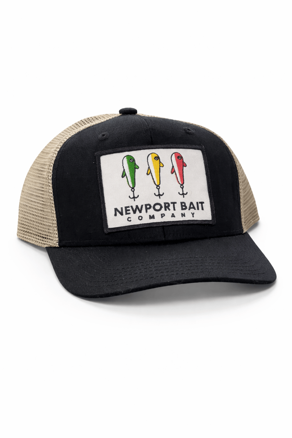 Newport Bait Company Trucker Hat Tan