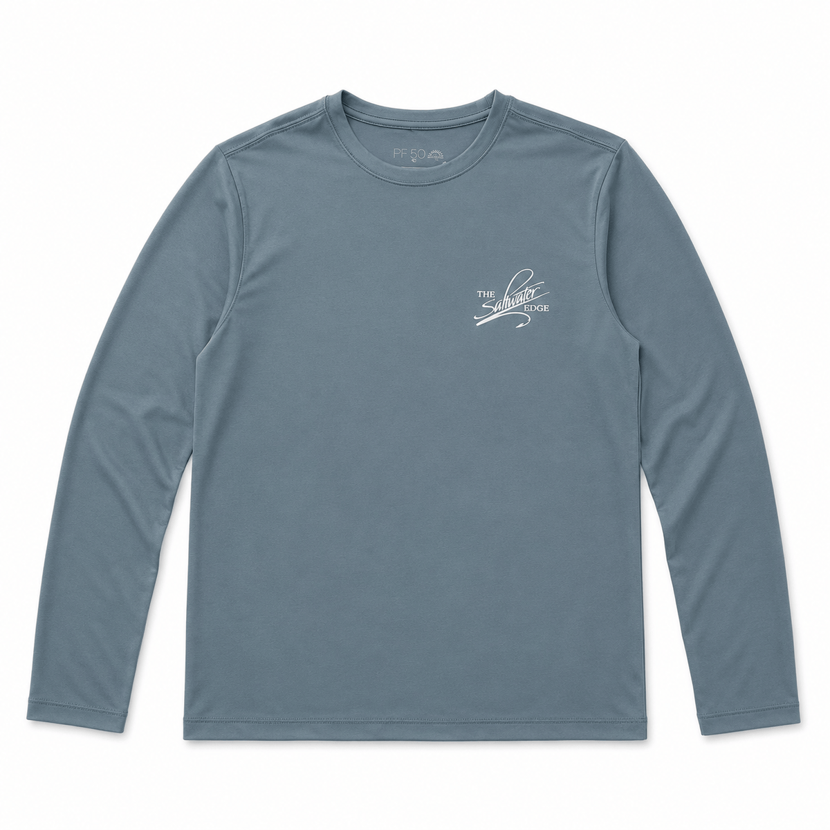 Saltwater Edge Cloud Coast Long Sleeve Sun Shirt Blue / Small
