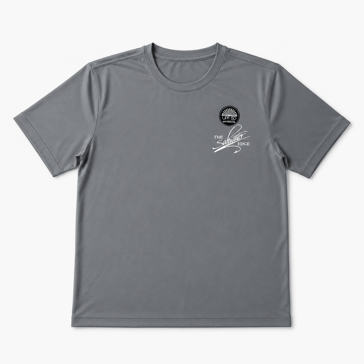 Saltwater Edge Cloud Coast Short Sleeve Sun Shirt Slate / Small