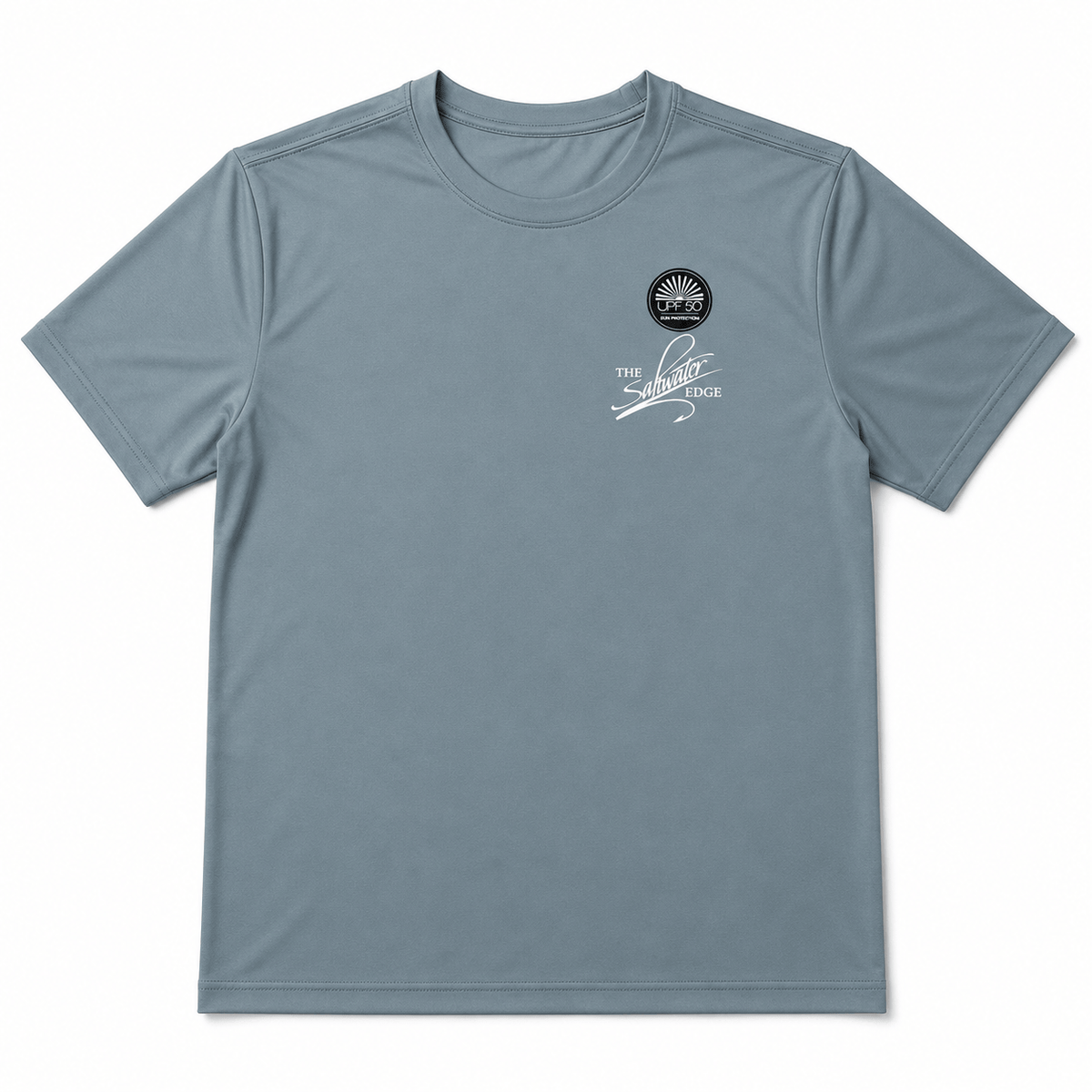 Saltwater Edge Cloud Coast Short Sleeve Sun Shirt Blue / Small