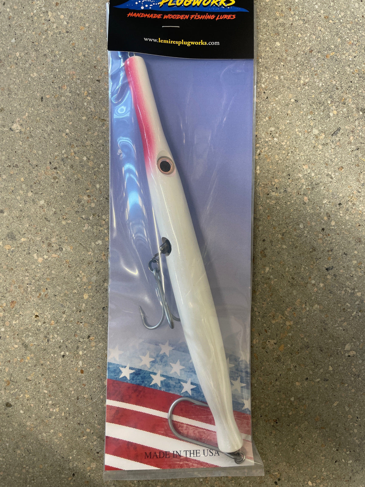 Lemire's Plugworks Senior Needlefish White