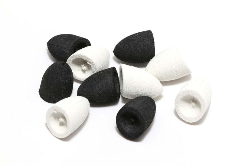 Foam Cupped Faced Popper Heads Extra Small / White