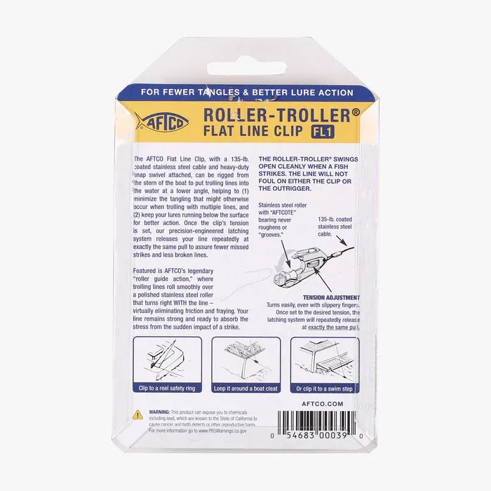 Aftco Roller-Troller Flat Line Clip