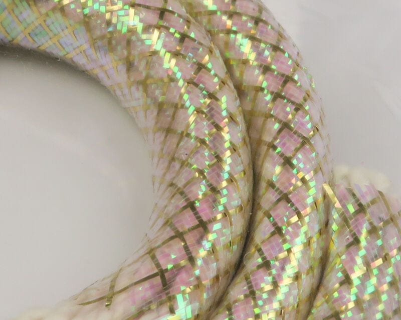 Flashabou Minnow Body Small 1/8" / Pearl/Gold