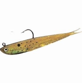 Tsunami Split Tail Minnow 4" (1/2 oz) / Golden Bunker
