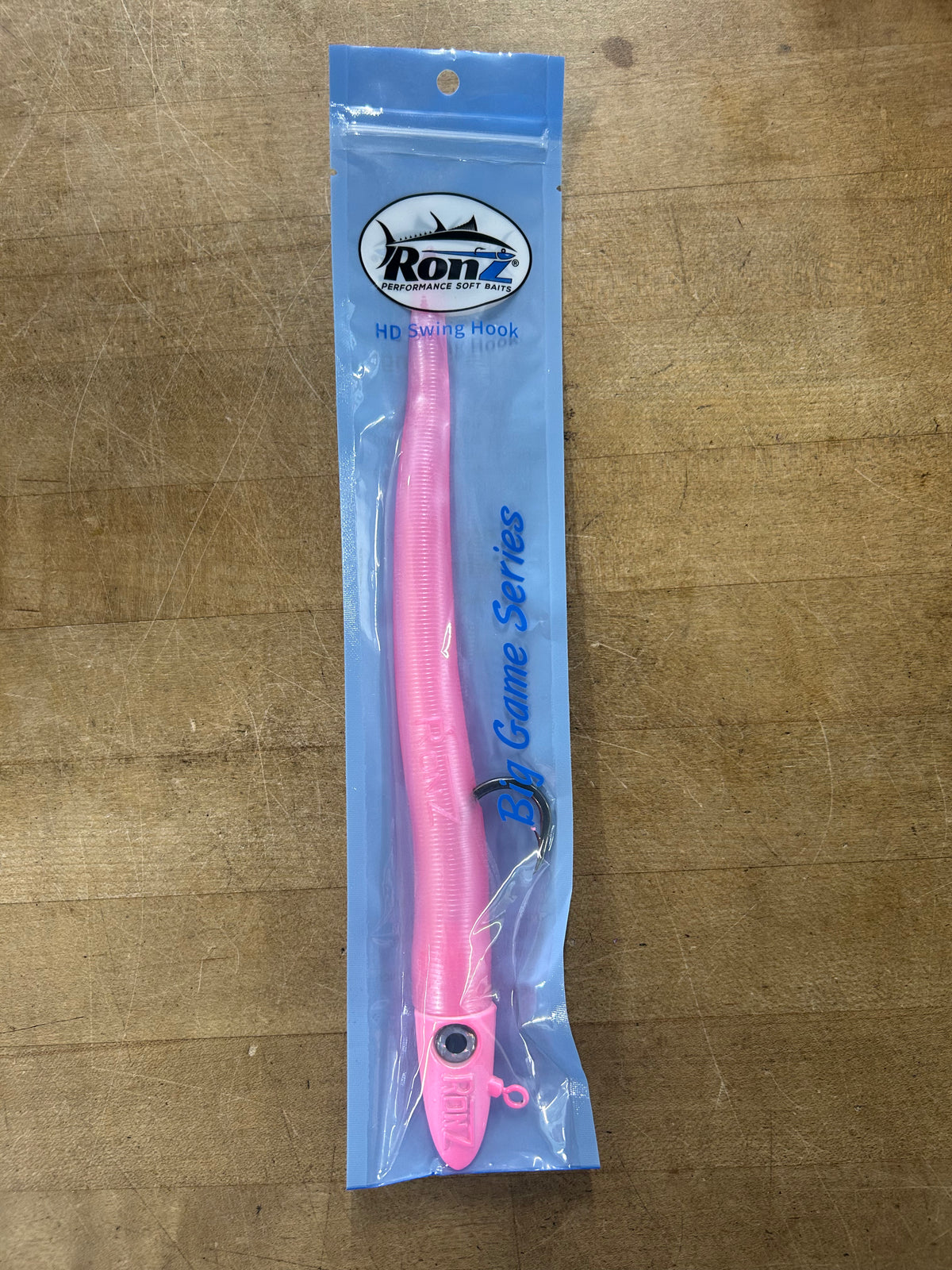 RonZ Big Game Series Rigged Soft Baits 10" - 5oz Big Game Series HD / Pink Head/Pink Tail