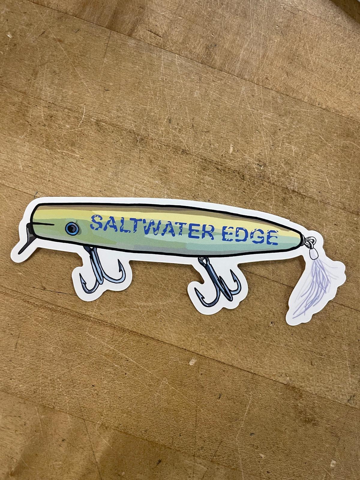 Saltwater Edge Stickers Metal Lip