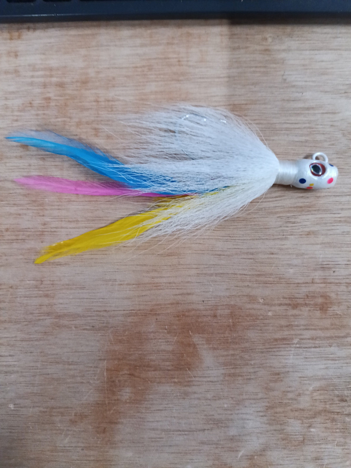 S&amp;S Pro Rock Hopper Bucktail Jig Wonderbread / 1/2oz