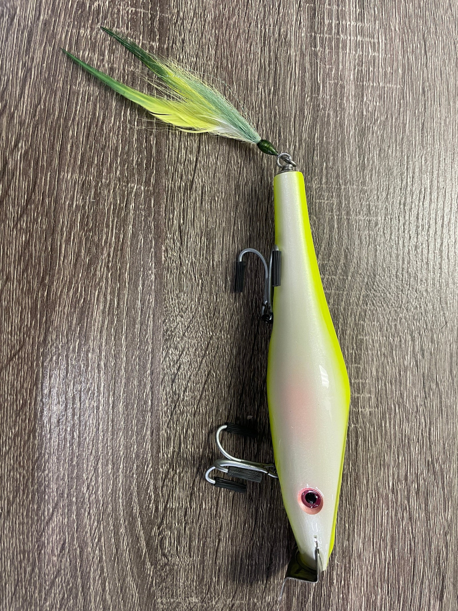 Personal Best Lures Troller Chartreuse/White
