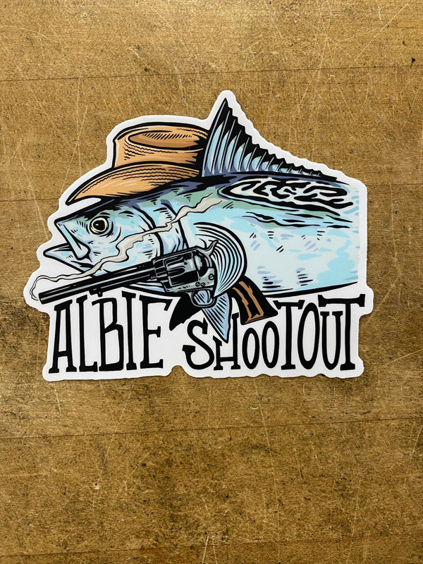 Albie Shootout Sticker - The Saltwater Edge