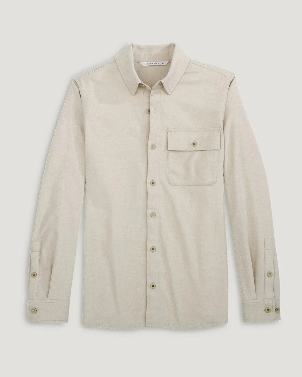 Free Fly Seawool Flannel Shirt Sandstone / M