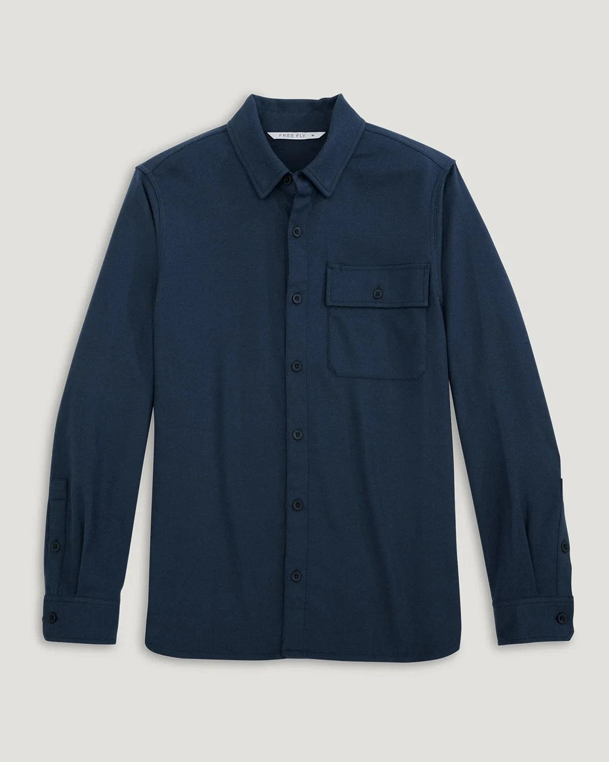 Free Fly Seawool Flannel Shirt Deep Navy / M
