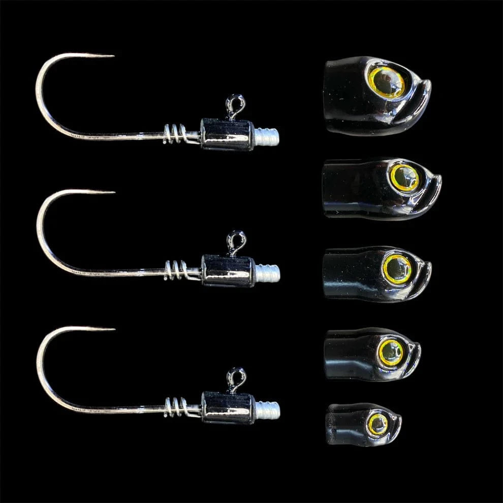 Stack Tackle Screwy Head Jigs 3/0 / Black
