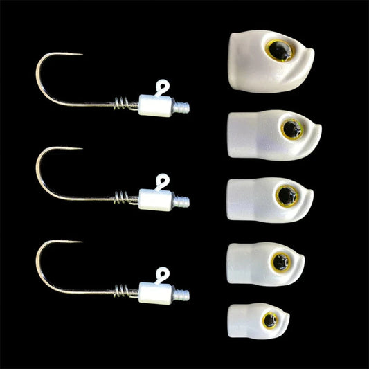 Stack Tackle Screwy Head Jigs 3/0 / White