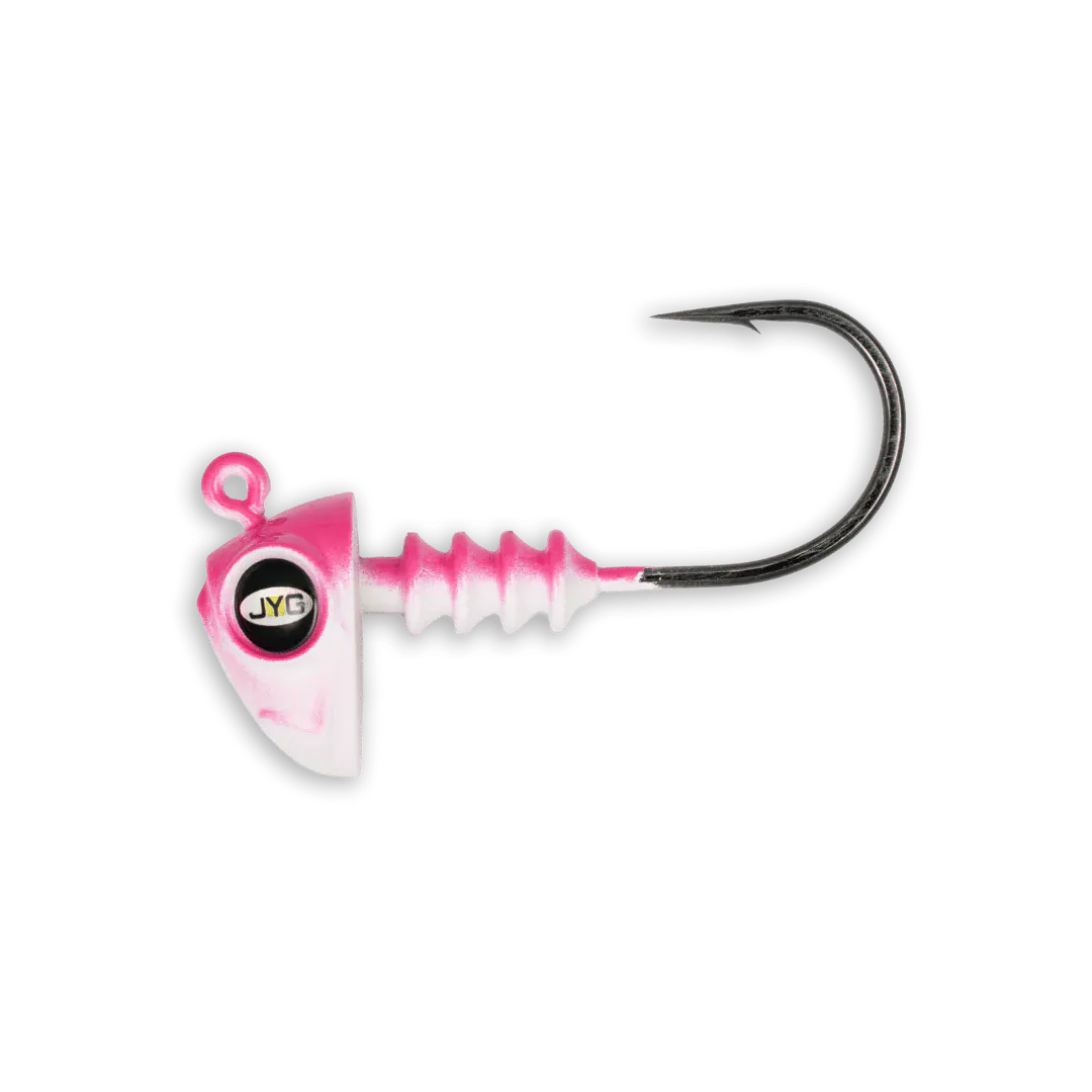 JYG Pro Chubby Jig Head 3in 1/4oz 3PK / Flamingo