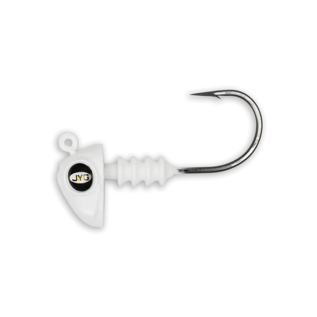 JYG Pro Chubby Jig Head 3in 1/4oz 3PK / Pearl